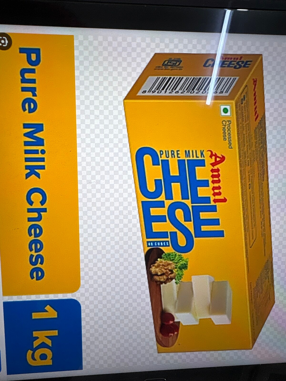 Amul cheese cubes 1kg