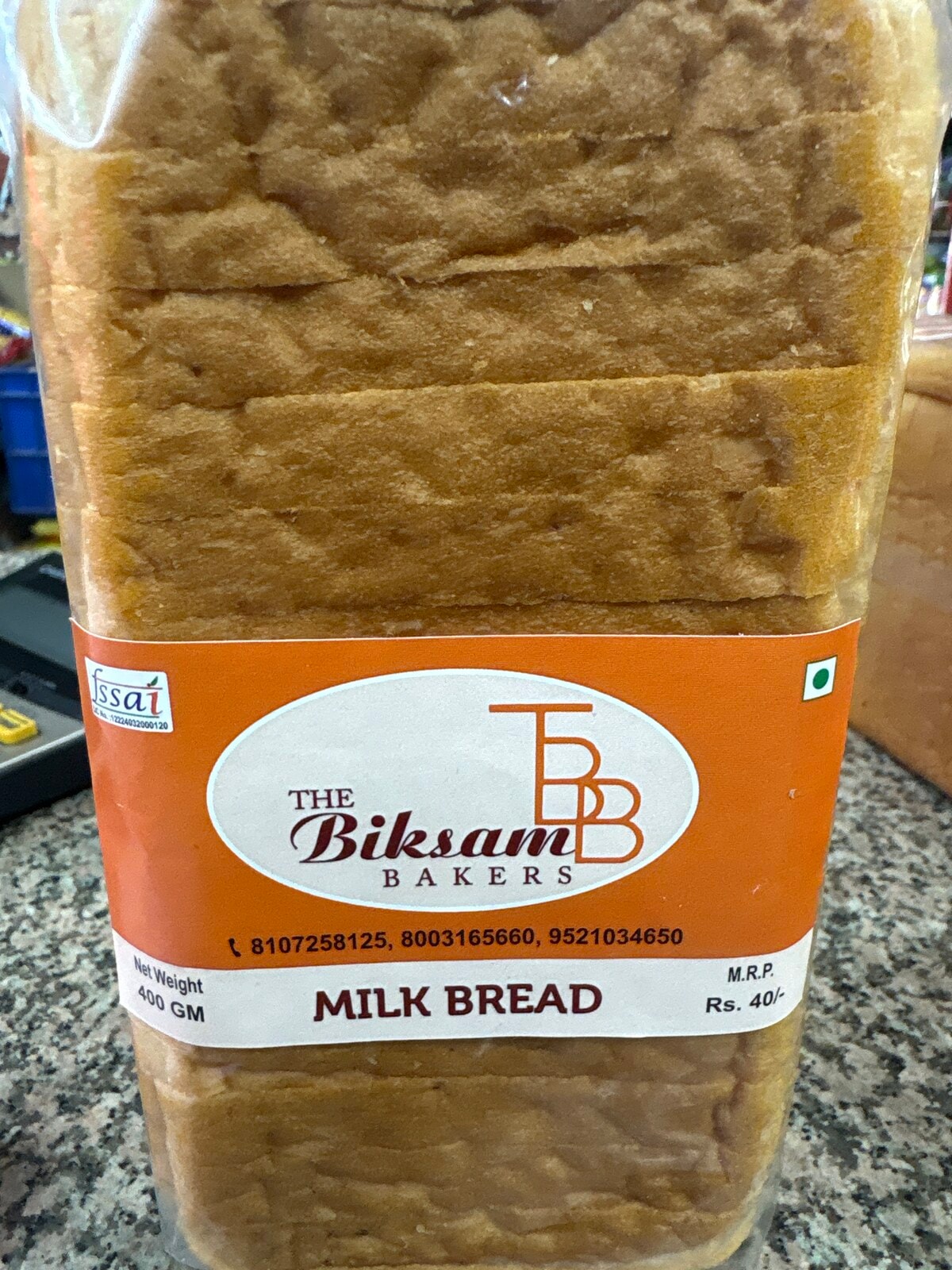 Biksam bakers white bread 400gm