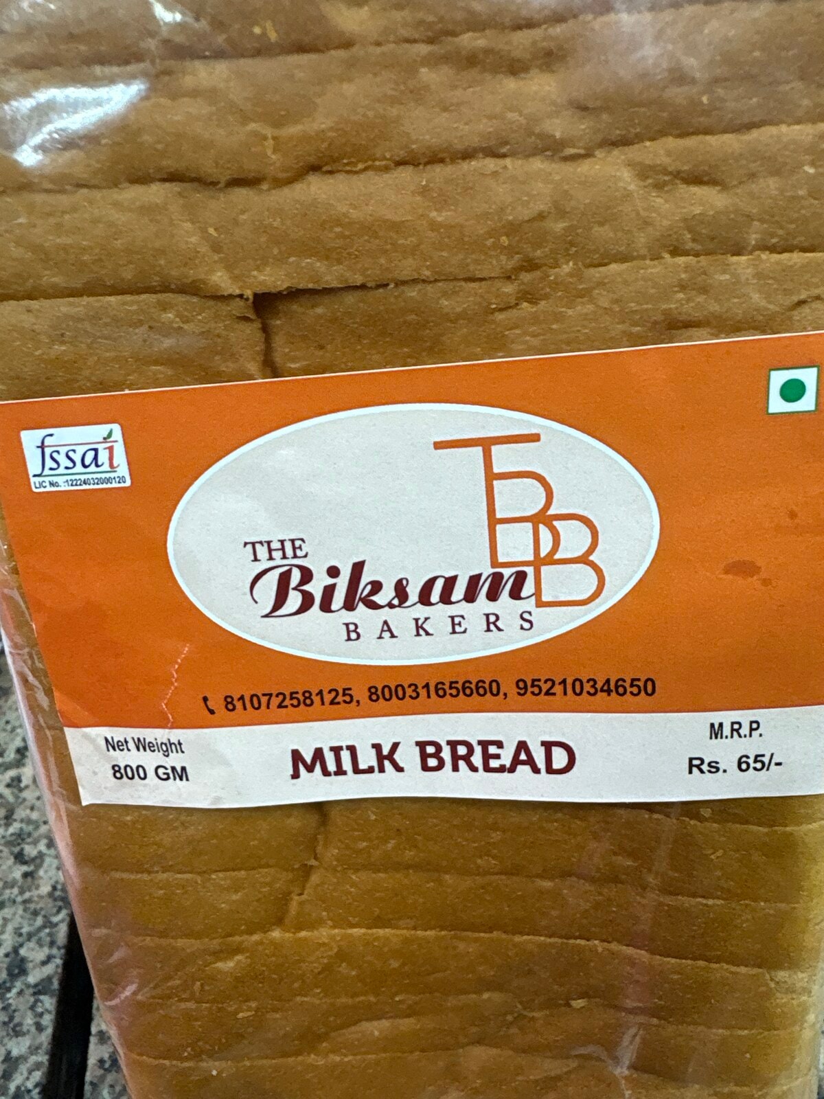 Biksam bakers 800gm